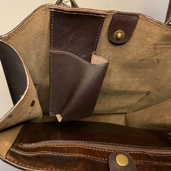 Michael Green Handcrafted Leather large Bag - Picture 4 of 6